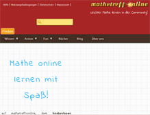 Tablet Screenshot of mathetreff-online.de